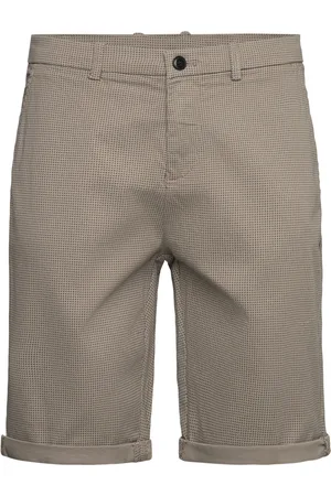 Lindbergh Superflex Aop Chino Shorts Bottoms Shorts Chinos Shorts Beige