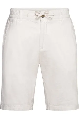 Lindbergh Linen Shorts Bottoms Shorts Casual White