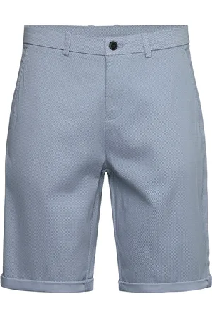 Lindbergh Superflex Aop Chino Shorts Bottoms Shorts Chinos Shorts Blue