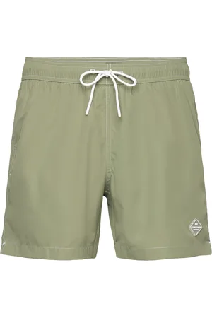 J Lindeberg Banks Solid Swim Trunks Designers Shorts Green