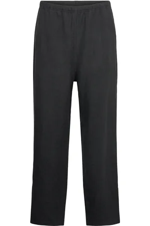 Weekday Relaxed Linen Joggers Bottoms Trousers Linen Trousers Black