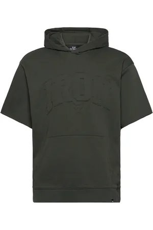 Under Armour Pjt Rck Ss Terry Hoody Sport Men Sport Clothing Sport Sweatshirts & Hoodies Sport Hoodies Khaki Green