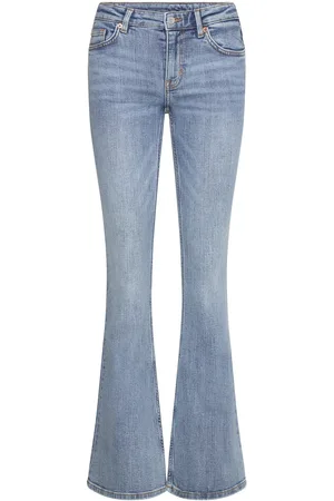 Monki Katsumi Low Waist Flared Jeans Bottoms Jeans Flares Blue