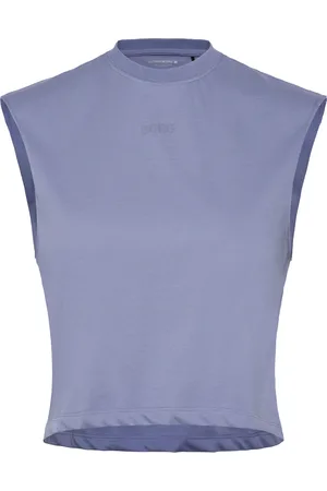 Björn Borg Borg Cropped Tank Top Sport Sport Clothing Sports Tops & T-shirts Sport Crop Tops Sport Sleeveless Crop Tops Blue