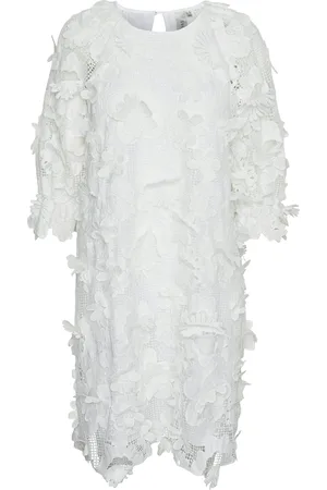 Y.A.S Trea 3/4 Dress - Show Kort Kjole White