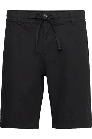 Lindbergh Linen Shorts Bottoms Shorts Casual Black