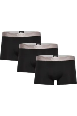HUGO BOSS Trunk 3P Metallic Boxershorts Black