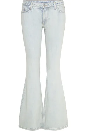 Weekday Low Flared Jeans Bottoms Jeans Flares Blue