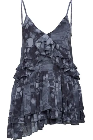 Monki Layered Ruffled Mini Cami Dress Kort Kjole Purple