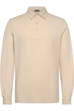 Snoot Verona Ls Polo M Tops Polos Long-sleeved Beige