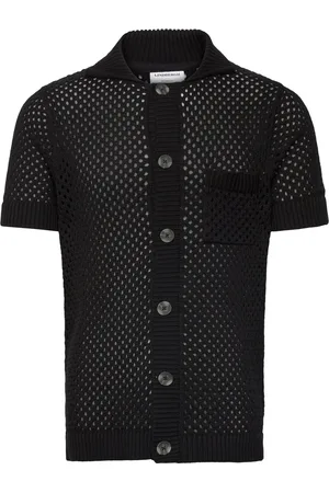 Lindbergh Chrocet S/S Cardigan Tops Knitwear Cardigans Black
