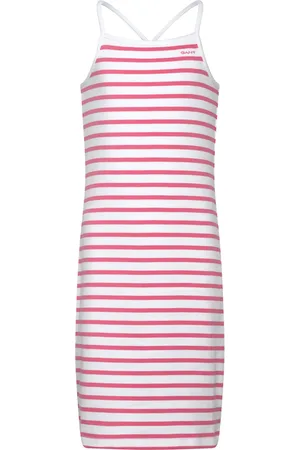GANT Striped Tank Dress Dresses & Skirts Dresses Casual Dresses Sleeveless Casual Dresses Pink