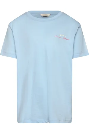 GANT Sailing Gaphic T-Shirt Tops T-Kortærmet Skjorte Blue