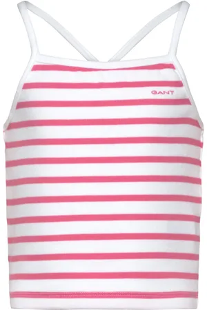 GANT Striped Tank Top Tops T-shirts Sleeveless Pink