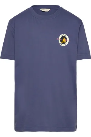 GANT Sailing Graphic T-Shirt Tops T-Kortærmet Skjorte Navy