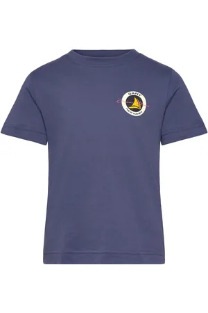 GANT Sailing Graphic T-Shirt Tops T-Kortærmet Skjorte Navy