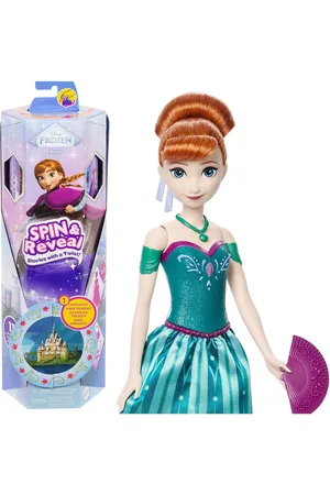 Frost Disney Frozen Spin & Reveal Anna Toys Dolls & Accessories Dolls Multi/patterned