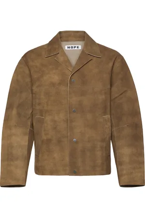Hope Soda Jacket Tobacco Suede Tynd Jakke Brown