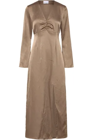 Noella Kamey Dress Maxikjole Festkjole Brown