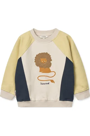 Liewood Aude Placement Sweatshirt Tops Sweatshirts & Hoodies Sweatshirts Cream