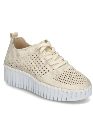 Ilse Jacobsen Tulip Embroidery Low-top Sneakers Cream
