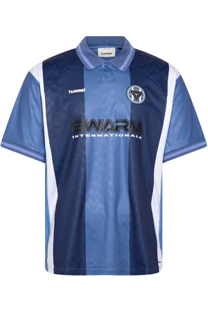 Hummel Hmlloose Soccer Jersey S/S Sport Sport Clothing Sport Tops Sport Football Shirts Blue