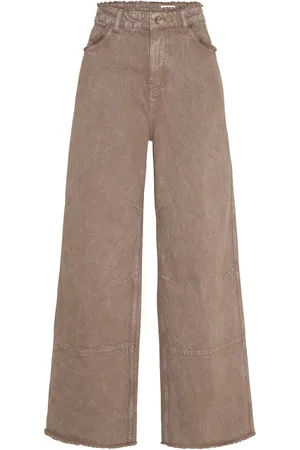 Hope Dawn Trousers St Grey Marble Designers Jeans Wide Brown