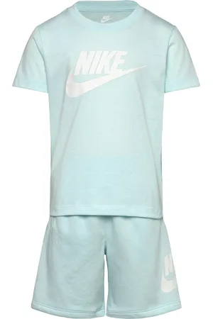 Nike Ks-Knit Short Set Sport Sets With Short-sleeved T-shirt Blue