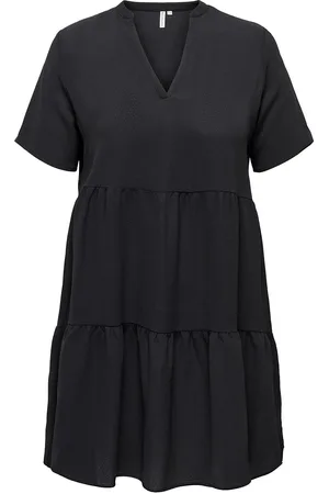 ONLY Carluxjoy 2/4 Knee Dress Aop Kort Kjole Black