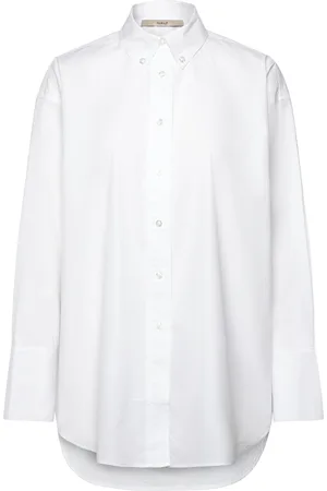 REMAIN Birger Christensen Over Shirt Tops Shirts Long-sleeved White