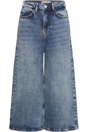 Tomorrow Trw-Mandela Culotte Jeans Wash Peru Bottoms Jeans Wide Blue