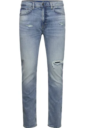 Hugo Blue Ash Bottoms Jeans Slim Blue