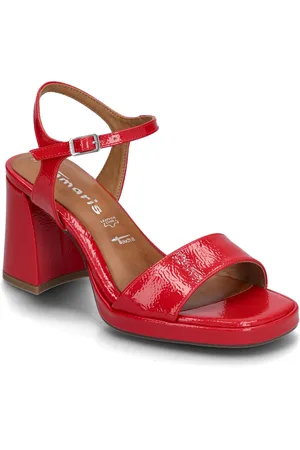 Tamaris Women Sandals Brudesko Højhælet Red