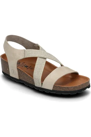 Axelda Maia Sandal Med Hæl Beige