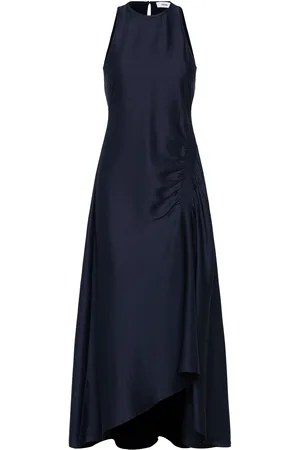 Reiss Anessa Knælang Kjole Navy