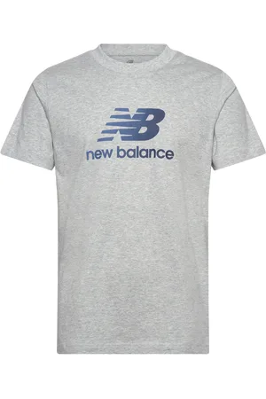 New Balance Sport Essentials Gradient Logo T-Shirt Sport Men Sports Clothes Sport Tops Sport T-Skjorte Grey