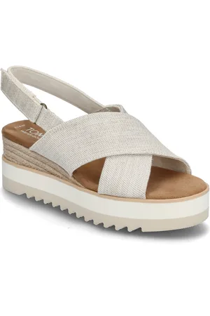 TOMS Diana Crossover Sandal Med Hæl Grey