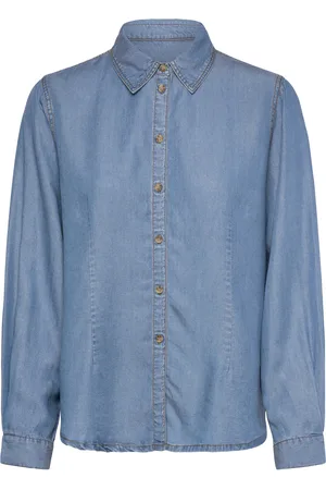 Pieszak Pd-Heather Shirt Tops Shirts Denim Shirts Blue
