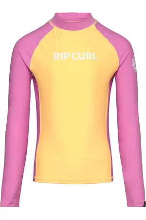 Rip Curl Classic Surf Ls Rash Vest-Girl Swimwear Swim Tops Pink