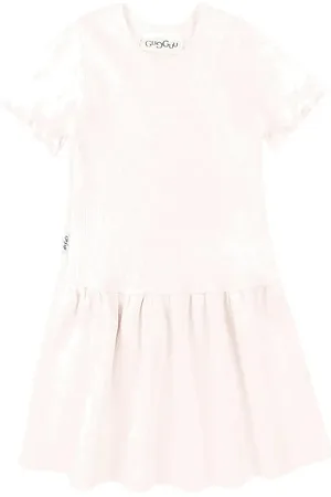 Gugguu Classic Rib Short Sleeve Dress Dresses & Skirts Dresses Casual Dresses Short-sleeved Casual Dresses Pink