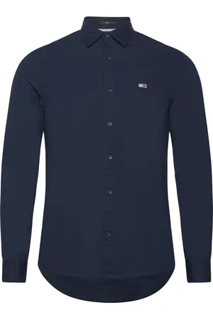 Tommy Hilfiger Tjm Reg Entry Poplin Shirt Tops Shirts Casual Navy