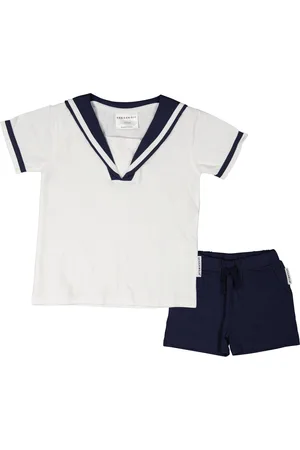 Geggamoja Sailor Set Baby Sets Sets With Short-sleeved T-shirt Multi/patterned