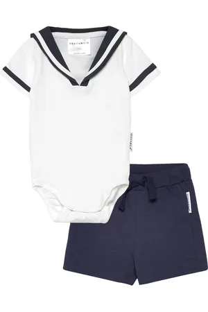 Geggamoja Sailor Set Baby Sets Sets With Short-sleeved T-shirt Blue