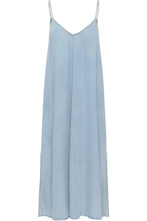 My Essential Wardrobe Nellymw Strap Dress Maxikjole Festkjole Blue