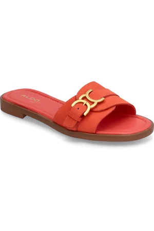 Aldo Dallaedar Shoes Sandals Flat Sandals Red
