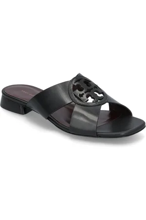 Tory Burch Miller Criss Cross Sandal Designers Sandals Flat Sandals Black