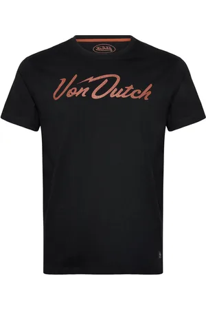 Von Dutch T-Shirt Jersey Print Blue Tops T-Kortærmet Skjorte Black