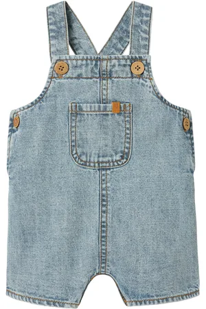 Lil Atelier Nbmhilbert Dnm Shortoverall 1118-Hl Lil Bottoms Dungarees Blue