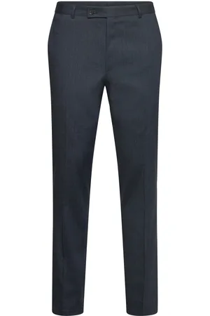 Morris Linen Suit Trouser Designers Trousers Linen Trousers Navy