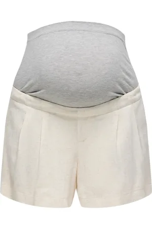 ONLY Olmsiesta Hw Linen Bl Shorts Pnt Bottoms Shorts Sweat Shorts Cream